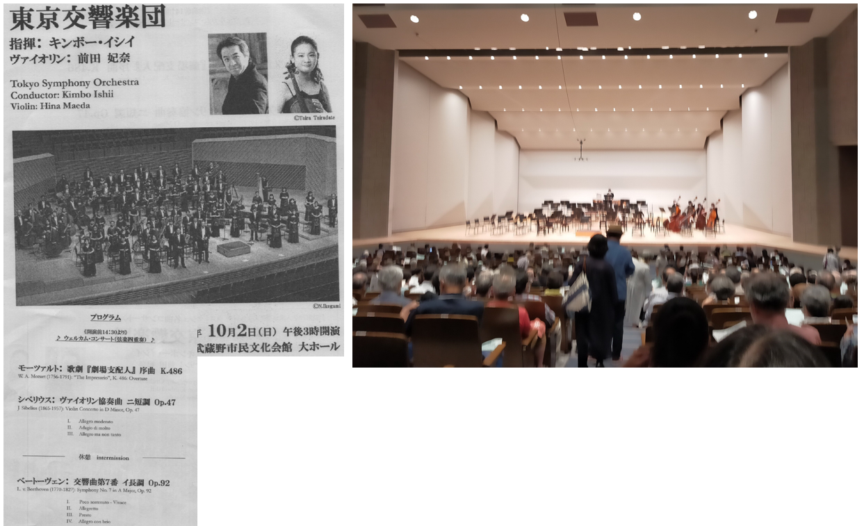 20221002東京交響楽団 ベートベン第七交 指揮キンボー・イシイ 武蔵野市民文化会館
