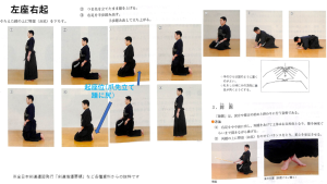 左座右起 礼　蹲踞